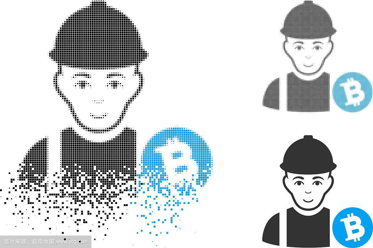 A person working on a cryptocurrency mining rig