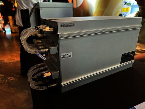 An illustration of a Whatsminer mining rig in action, highlighting its role in cryptocurrency extraction